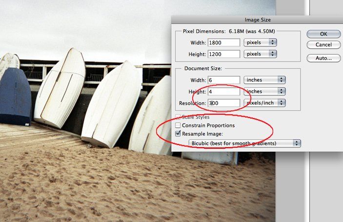 What is the image resolution for photo printing?